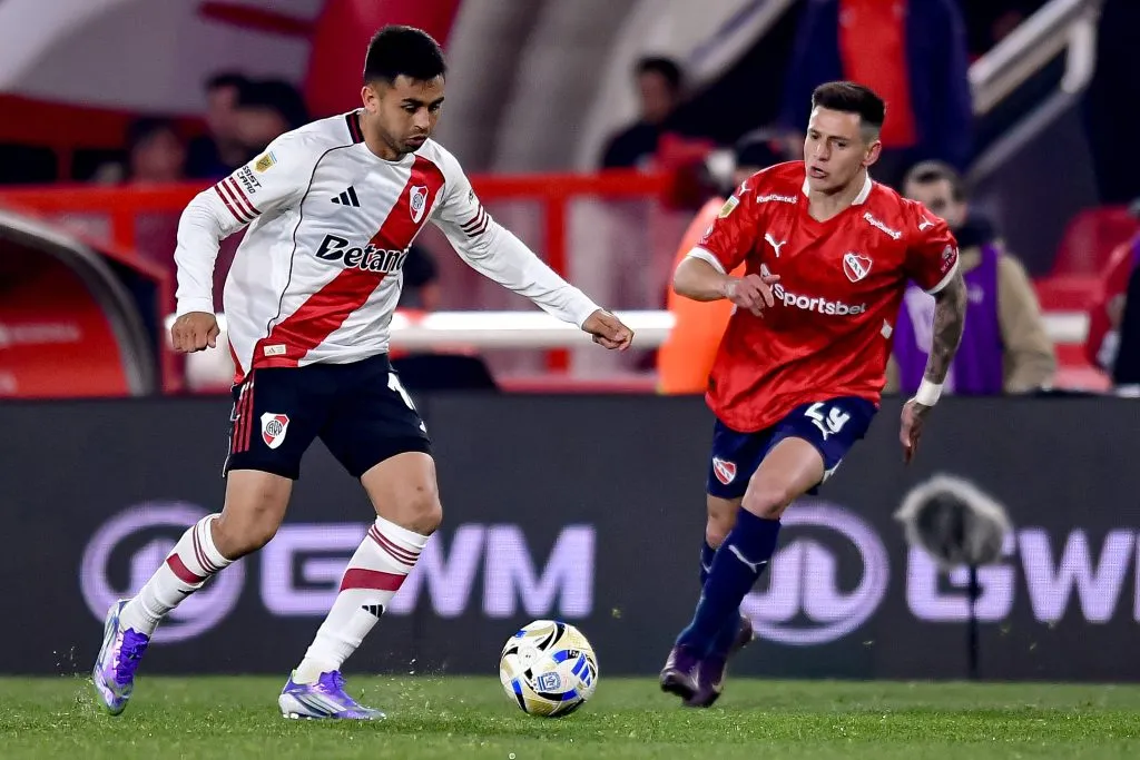 Pity Martínez ante Independiente el pasado 9 de agosto. (Foto: Getty).