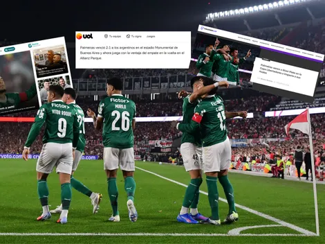 En Brasil resaltan la ventaja del Palmeiras tras ganarle a River: ''Sueña con la Semifinal''