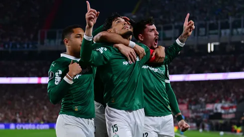 Gustavo Gómez celebra su gol ante River