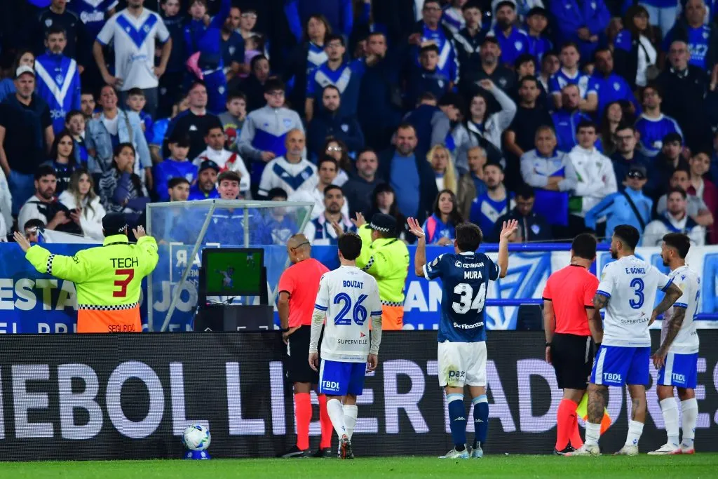 Wilton Sampaio en Vélez vs. Racing (Getty)