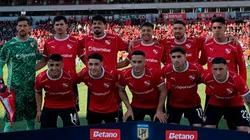 El equipo de Independiente frente a Banfield.