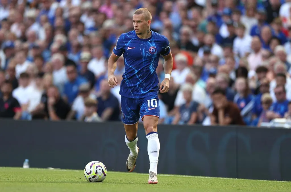 Mykhailo Mudryk, futbolista ucraniano durante su etapa en Chelsea. (Getty Images)