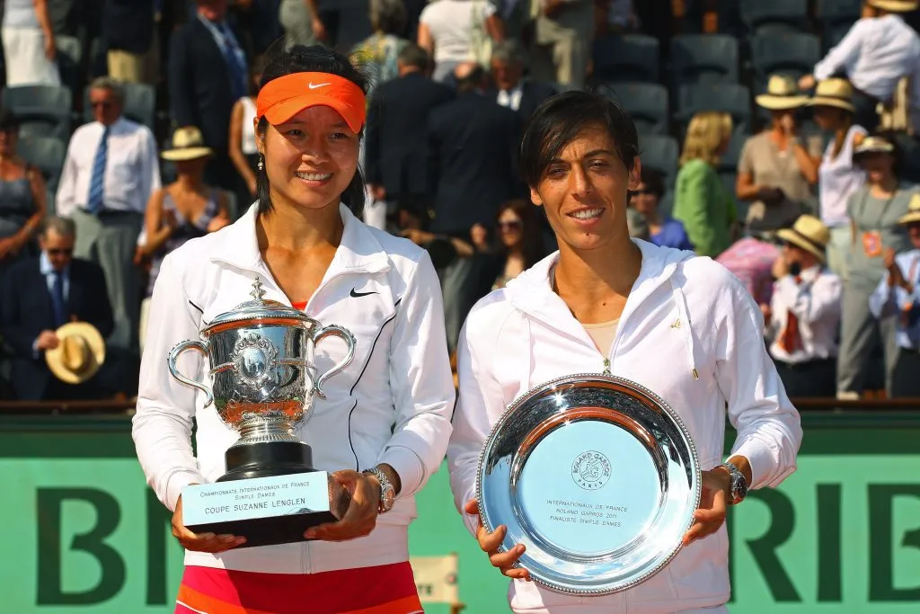 Li Na y Francesca Schiavone luego de la final de Roland Garros 2011. (Foto: Getty).