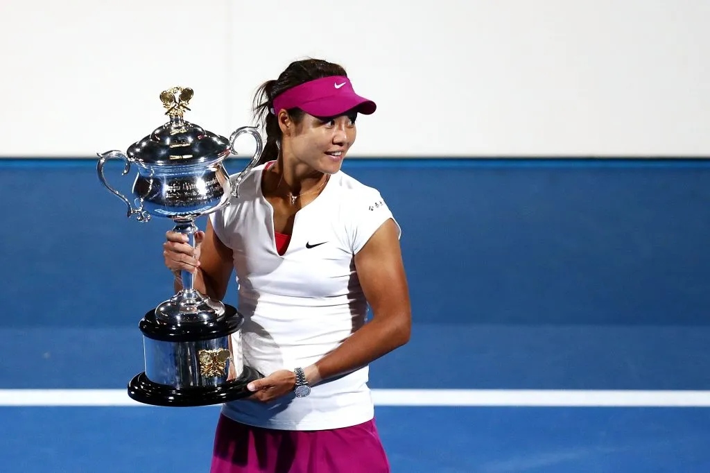 Li Na tras obtener el Abierto de Australia 2014. (Foto: Getty).