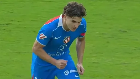 Julián Alvarez en el duelo ante Mallorca.