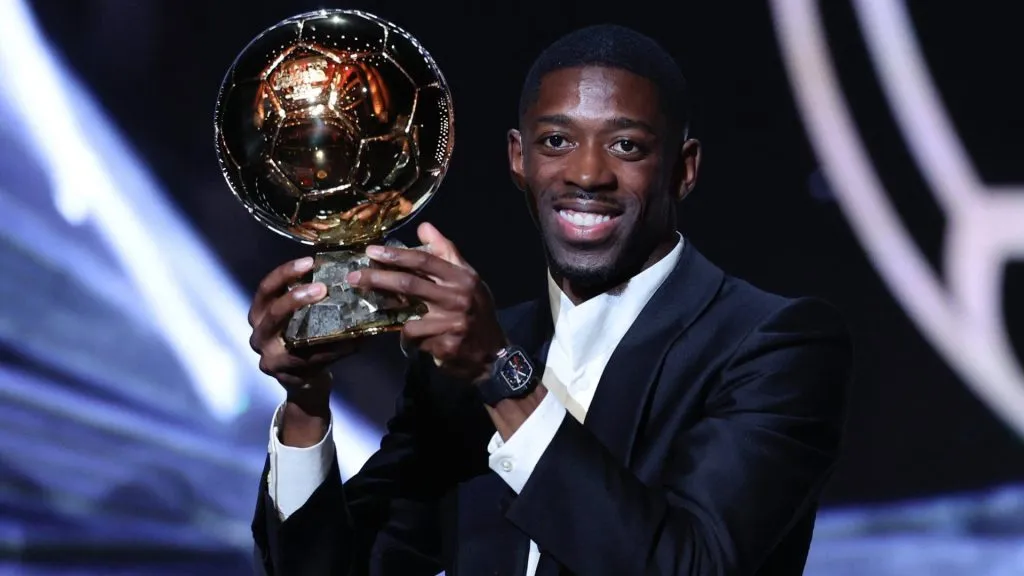 Ousmane Dembélé, ganador del Balón de Oro 2025 con 73 de los 100 votos de periodistas. (Foto: @alcarchive en X)