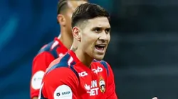 Rodrigo Villagra debutó con la camiseta de CSKA de Moscú.