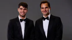 Carlos Alcaraz y Roger Federer
