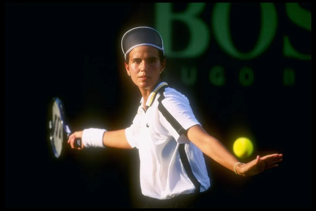 Mary Joe Fernández en 1997. (Foto: Getty).