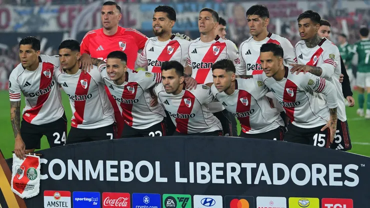 El equipo de River ante Palmeiras.