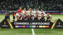 Los once titulares de River en Brasil.