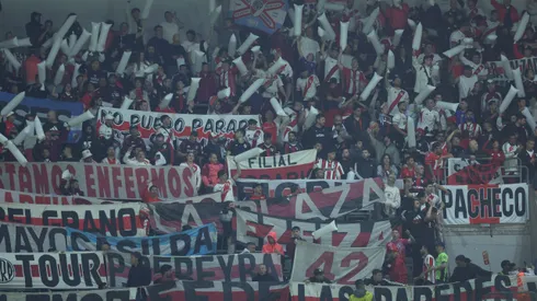 La hinchada de River en Allianz Parque.