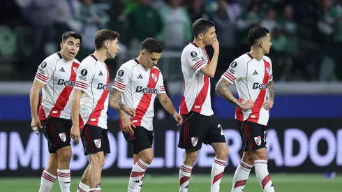 El equipo de River se lamentó la eliminación ante Palmeiras.