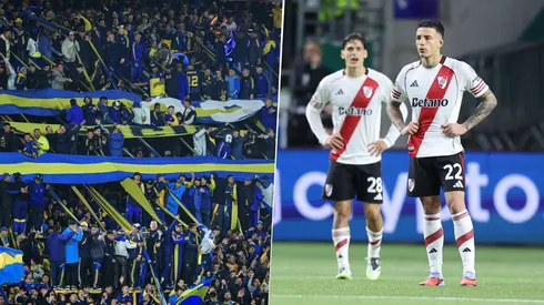 Los hinchas de Boca sacaron chapa de sus antecedentes con Palmeiras tras la eliminación de River de la Copa Libertadores.
