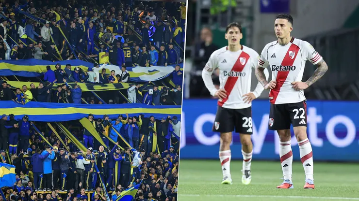 Los hinchas de Boca sacaron chapa de sus antecedentes con Palmeiras tras la eliminación de River de la Copa Libertadores.
