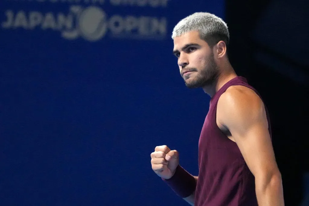 Carlos Alcaraz en Tokio. (Foto: Getty).