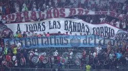 En la tribuna visitante del Allianz Parque también estuvieron Los Borrachos del Tablón.