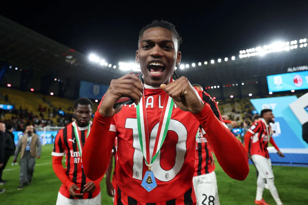 Rafael Leao es hoy una estrella mundial. (Getty)