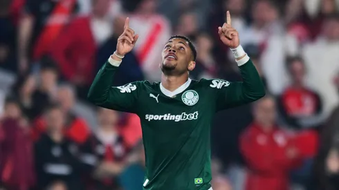 Vitor Roque, delantero del Palmeiras.