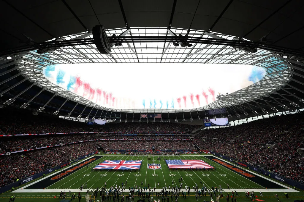 El Tottenham Hotspur Stadium ha sido hogar de partidos de la NFL como Jacksonville Jaguars v. Chicago Bears en octubre del 2024. (Getty)