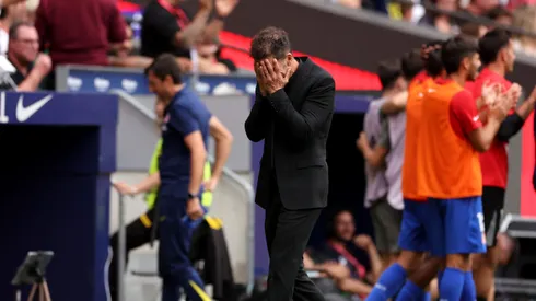 Diego Simeone llora tras el golazo de Julián Álvarez a Real Madrid.