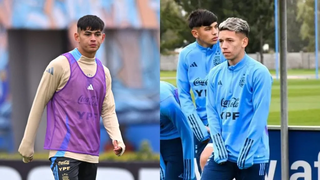 Julio Soler y Gianluca Prestianni, figuras de la Selección Argentina Sub 20. (Getty Images)