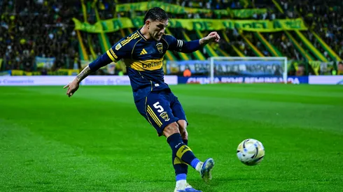 Leandro Paredes, autor del gol de Boca ante Defensa y Justicia.