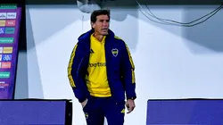 Claudio Úbeda en la derrota de Boca ante Defensa y Justicia.
