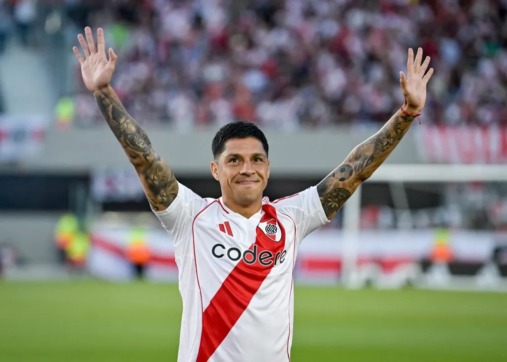 Enzo Pérez, mediocampista de River Plate. (Getty Images)