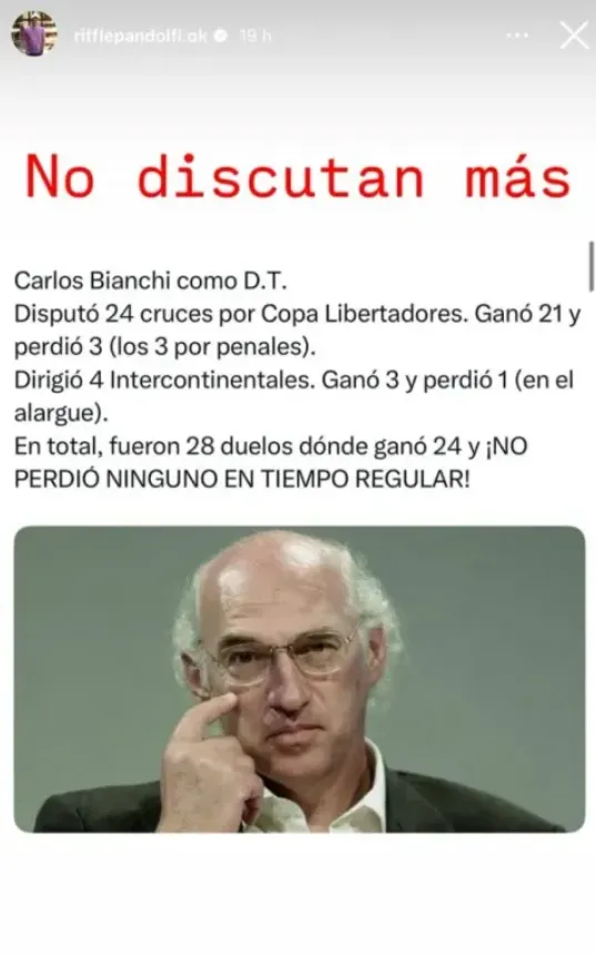 La historia del ‘Rifle’ Pandolfi.