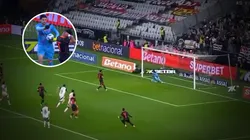 El show de Agustín Rossi en Flamengo: tapó un penal sentado, cargó a su rival y se acerca al récord de Armani