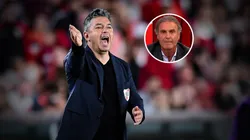 Oscar Ruggeri criticó fuertemente a Marcelo Gallardo. (Fotos: Getty y Captura ESPN)