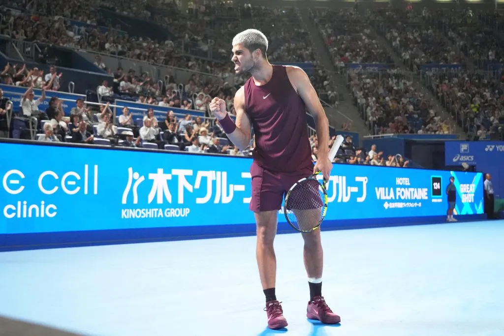 Carlos Alcaraz en Tokio. (Foto: Getty).