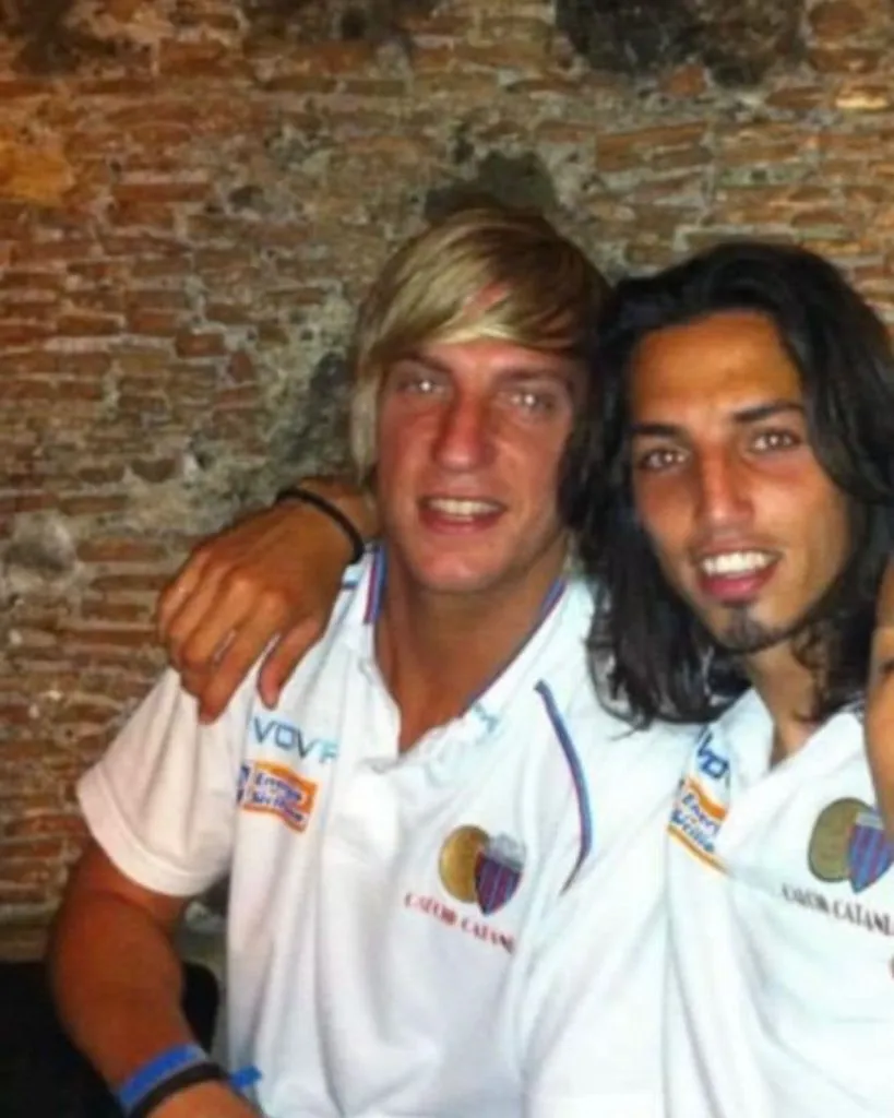 La amistad con Maxi López nació en el Catania. Foto IG.