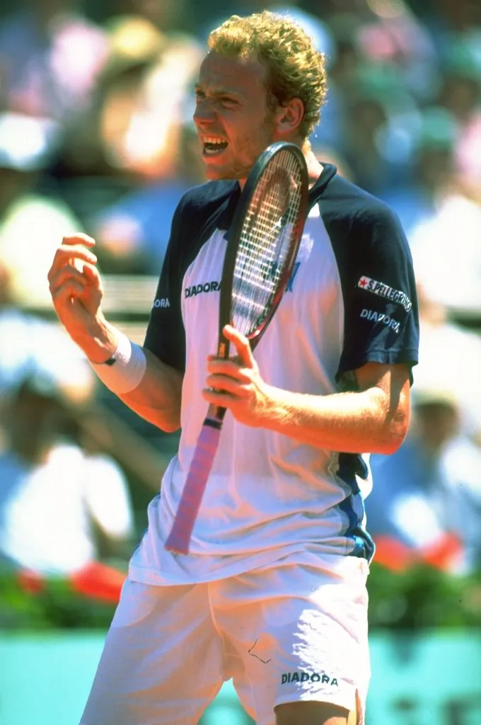 Marc Rosset en Roland Garros 1996, donde llegó hasta la semifinal. (Foto: Getty).