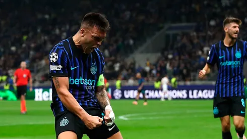 Lautaro Martínez anotó el 1-0 de Inter sobre Slavia Praga.