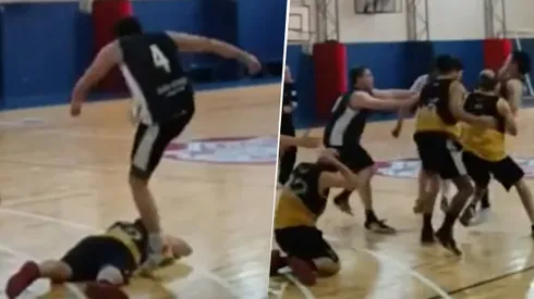 Violencia en básquet amateur.