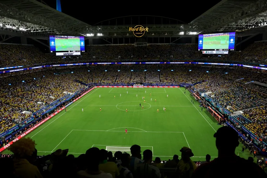 El Hard Rock Stadium cuando recibió la final de la Copa América 2024 (Getty Images).