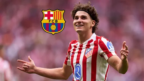 Julián Alvarez, ante los rumores que lo vinculan con el Barcelona, dijo que tiene la mente puesta en el Atlético de Madrid.
