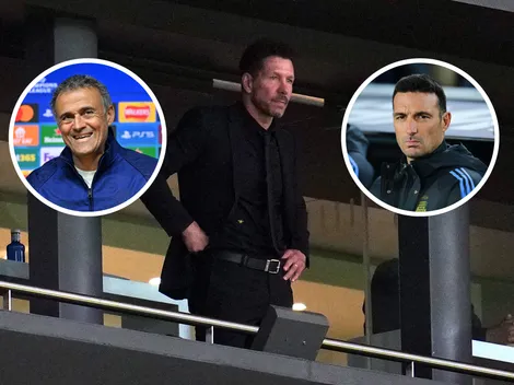 Simeone respalda a Luis Enrique y choca con Lionel Scaloni en posible cambio histórico para los técnicos