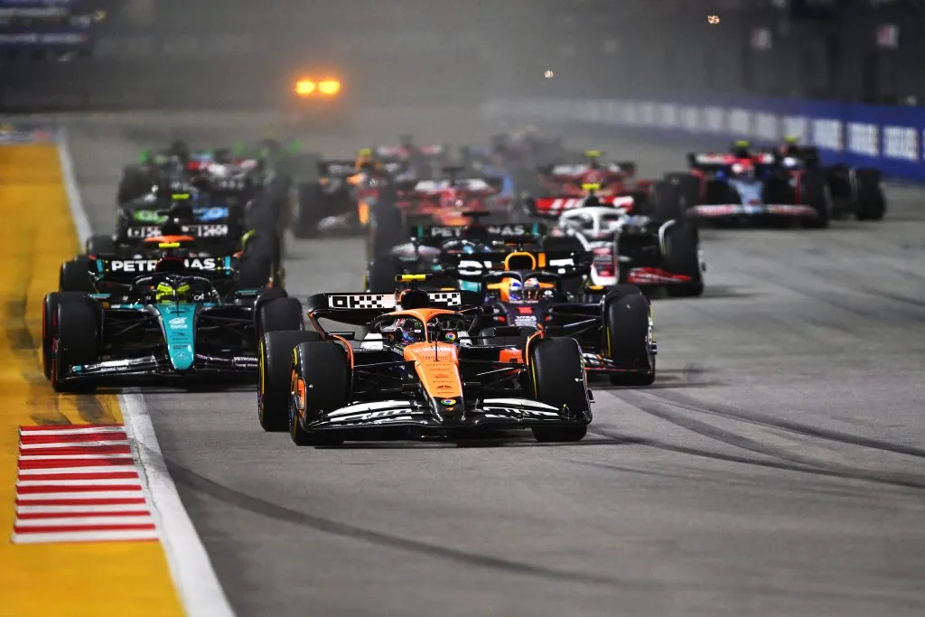 El Gran Premio de Singapur inició la era de carreras nocturnas en la F1. (Getty)