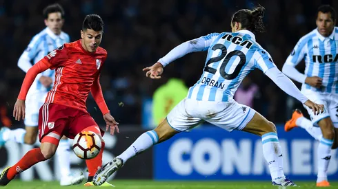 River y Racing en el mano a mano por la Copa Libertadores 2018.