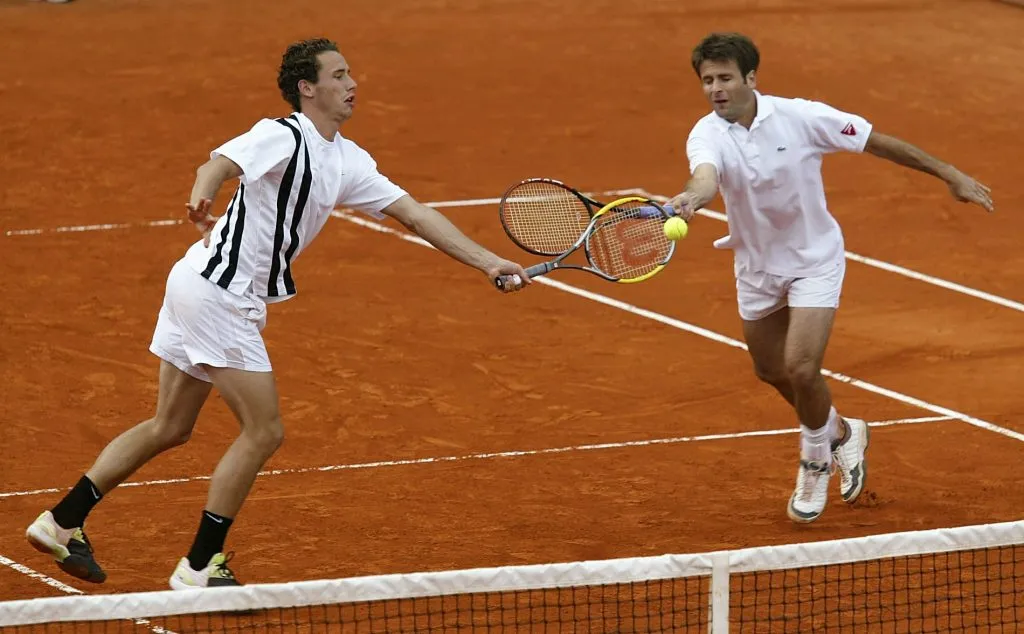 Llodrá y Santoro en 2003. (Foto: Getty).