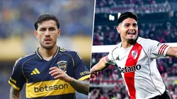 Leandro Paredes de Boca y Maximiliano Salas de River.