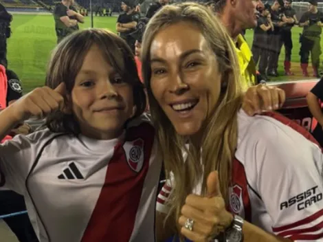 La tierna foto del hijo menor de Marcelo Gallardo con un jugador de River: "Mi favorito"