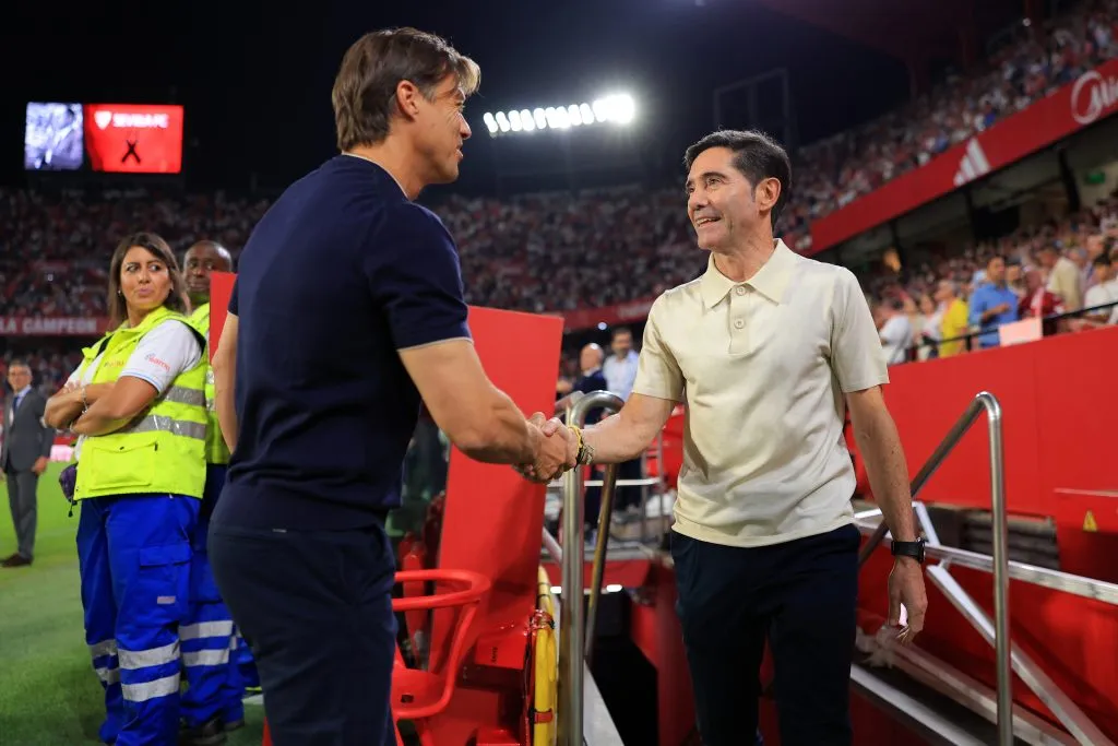 Matías Almeyda gana adeptos en las tribunas del Sánchez Pizjuán. (Foto de Getty).