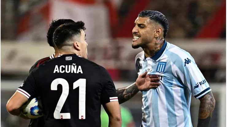 Adrián Balboa se peleó con Marcos Acuña en Racing vs. River.