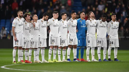 El equipo de Real Madrid en la Copa del Rey ante Leganés en 2019.
