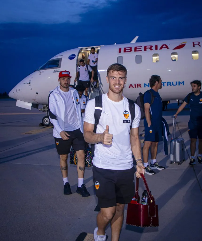 Lucas Beltrán en Valencia. (Foto: @valenciacf).
