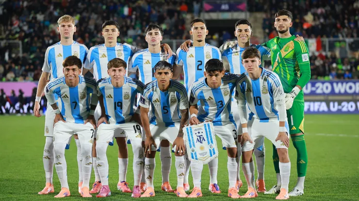 El equipo titular de Argentina ante Italia en el Mundial Sub 20.